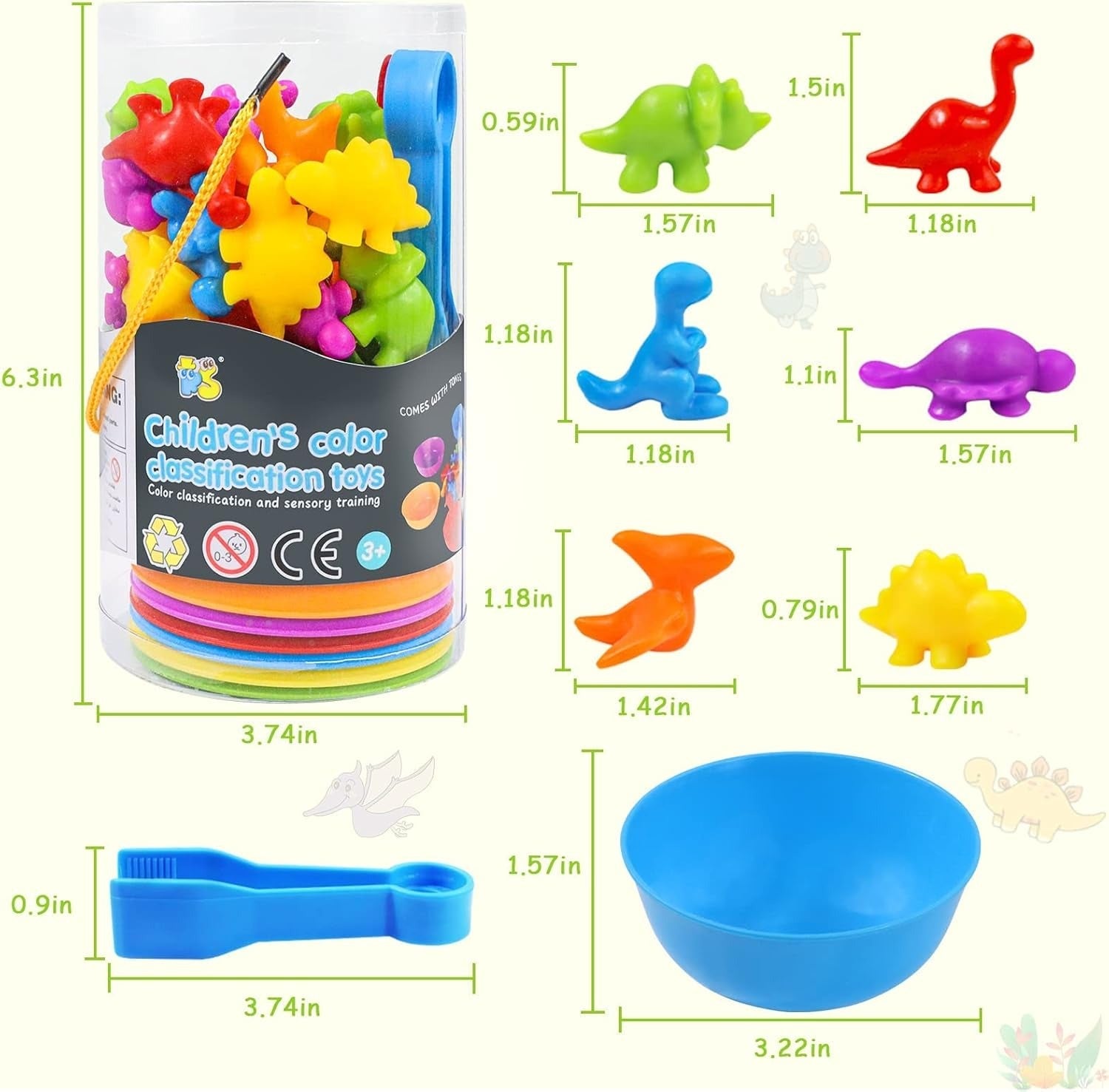 Children Color Classification Counting Toys