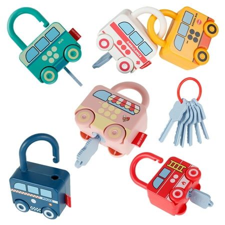 Montessori Numbers Matching Locks Train and Keys