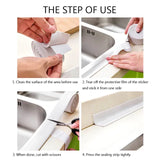 Waterproof Self-Adhesive Caulk Tape Strip for Kitchen Sink,