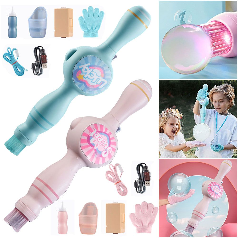 Electric Spray Bubble Gun Set