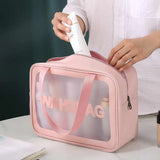 Waterproof Transparent Travel Toiletry Bag & Makeup Wash Bag