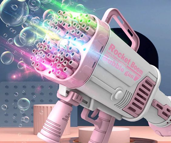 Automatic Rechargeable Bubble Machine Gun 69 holes