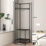 Garment Organizer with 3-Tier Storage Shelves & Multi-Purpose Hanging Hooks