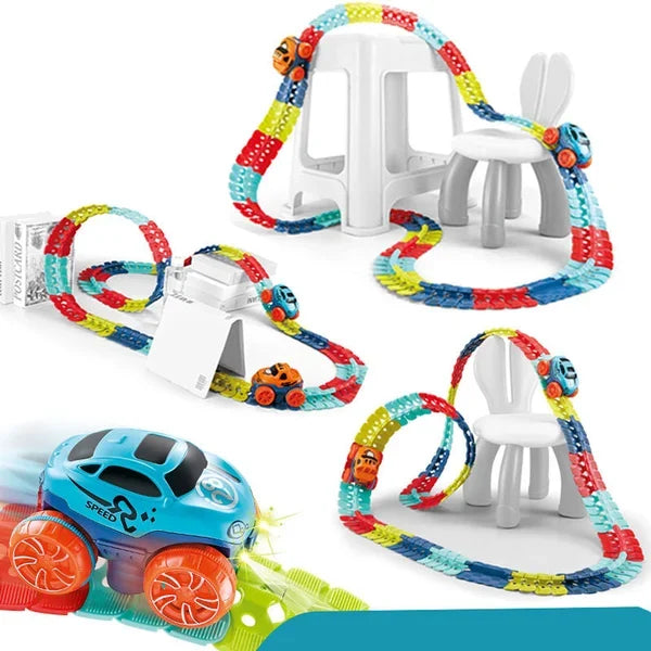 ANTI-GRAVITY PUZZLE ROLLER COASTER TOY