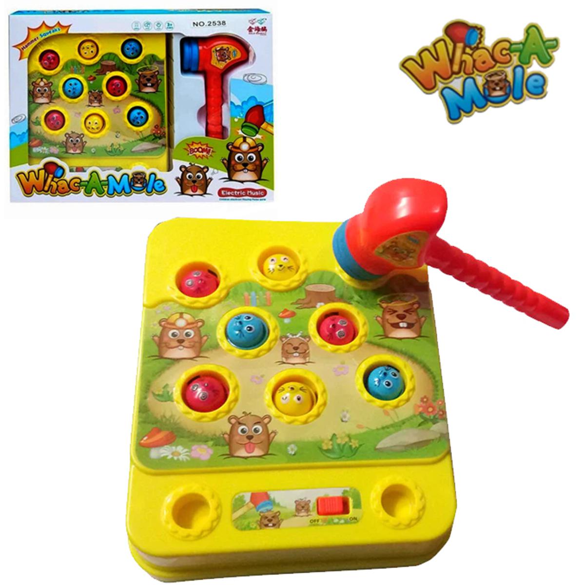 Electronic Pounding Toy with Soft Toy Hammer, Music & Sound Effects