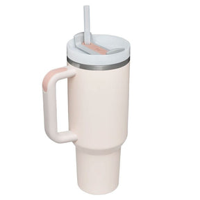 Stainless Steel Vacuum Flask with Straw - 40 oz