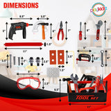 22-Piece Kids' Workbench Tool Set – Educational Construction Toy