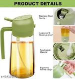 2-in-1 Glass Oil Sprayer & Dispenser Bottle (470ml)