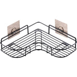 Self-adhesive wall corner rack