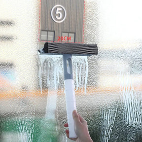 Glass Cleaning Brush Wiper Scraper Multifunctional Window Cleaner Short Handle