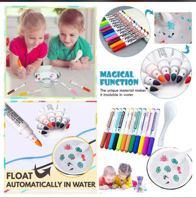 12 Pcs Magical Water Painting Marker For Kids