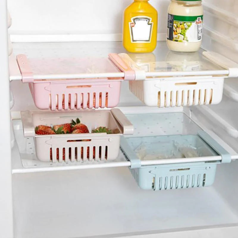 STRETCHABLE FRIDGE DRAWER ORGANIZER