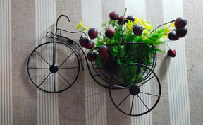 BICYCLE DESIGN WALL BASKET FOR HOME DECORATION(WITHOUT FLOWERS)