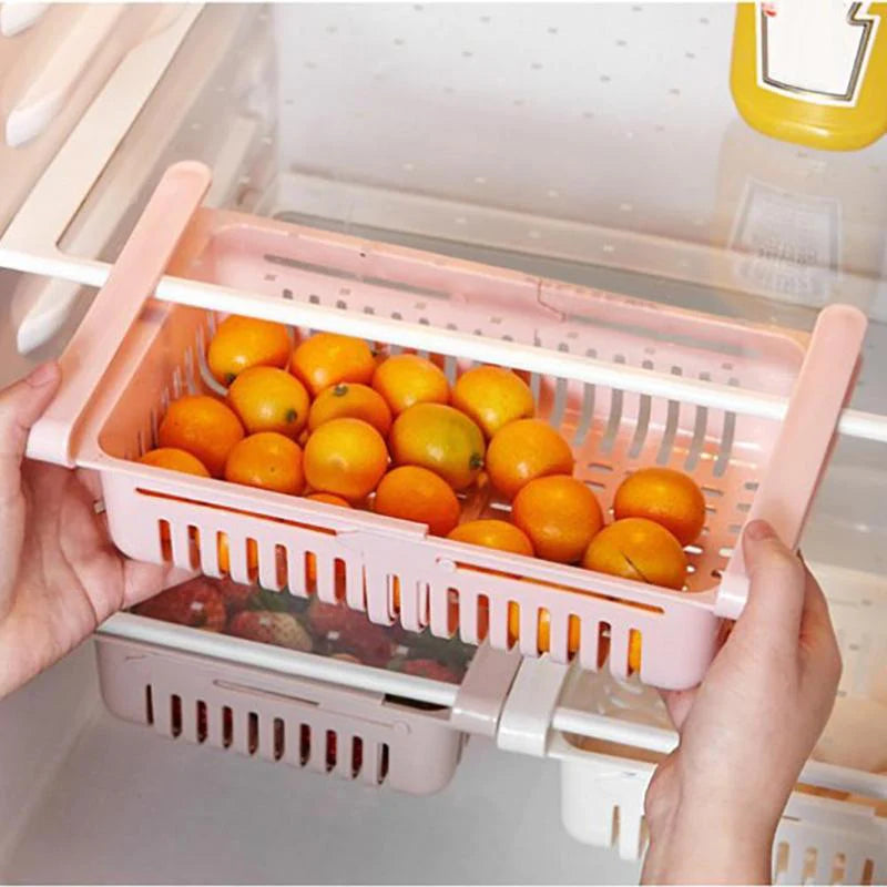 STRETCHABLE FRIDGE DRAWER ORGANIZER