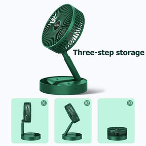 DESKTOP TELESCOPIC RECHARGEABLE FAN