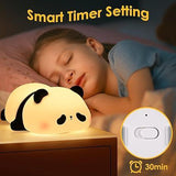 Cute Silicone Panda Night Light – 3-Level Adjustable Brightness