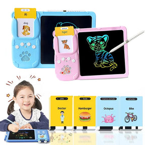 2 in 1 Flash Card & Lcd Writing Tablet