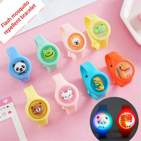 CARTOON MOSQUITO REPELLENT WRISTBAND WATCH/ BRACELET - ANTI INSECT (PACK OF 2)